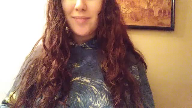 i got a pretty van gogh hoodie! (oh and some huge tiddies)