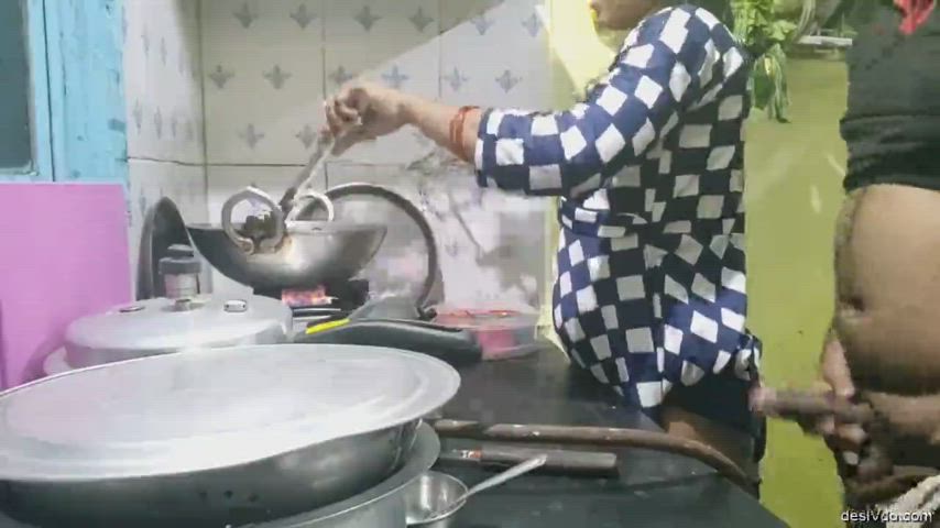 Ass Clapping Desi Kitchen Standing Doggy Porn GIF by travispunk