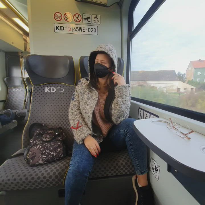 Yes... yes. The train attendant had questions ;-) [GIF]