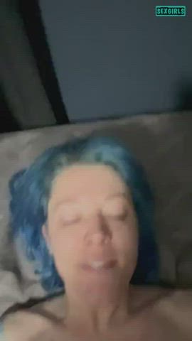 blue cock cum cum in mouth cum swallow cumshot gif