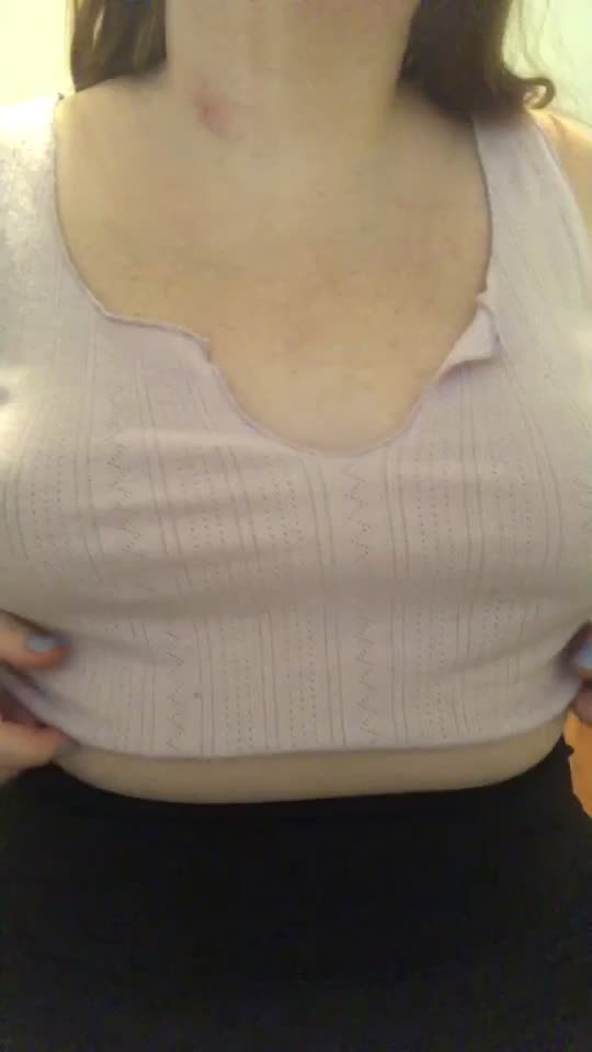 Playing with my piercings on my private snap! [GIF]