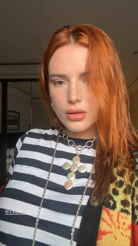 bella thorne celebrity redhead gif