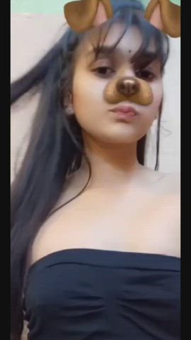 Amateur Desi Indian Petite Teen Tits gif