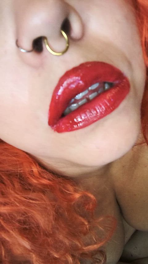 lips lipstick lipstick fetish nose gif