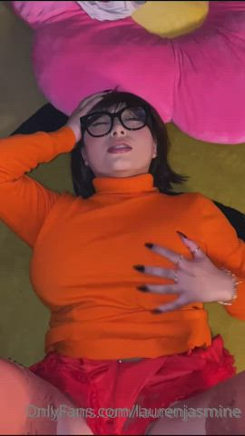 Big Tits Bouncing Tits Cosplay Glasses Natural Tits Tits Undressing gif