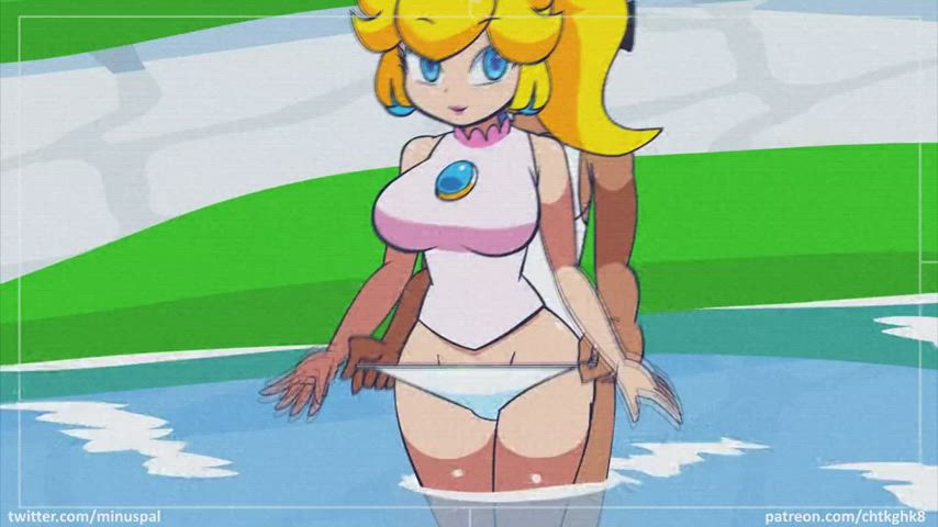 Sexy fun with Peach at Isle Delfino (minus8) [MARIO]