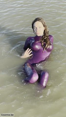 Swimming in latex feels amazing