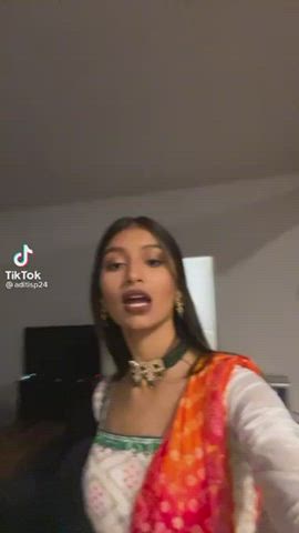 Brown Eyes Curvy Indian gif