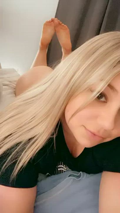 Ass Blonde Feet gif