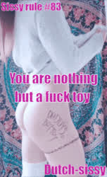 Caption Sissy Submissive gif