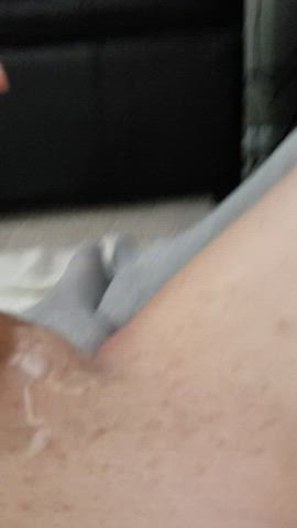 cock cum femboy solo trans gif