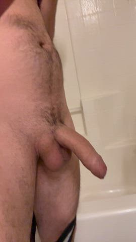 amateur big dick cock gay homemade penis solo thick cock uncircumcised uncut gif