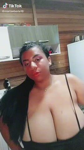 BBW Big Tits Dancing gif