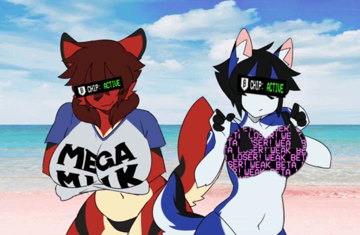 beach betaslave caption censored furries furry humiliation sissycaption gif