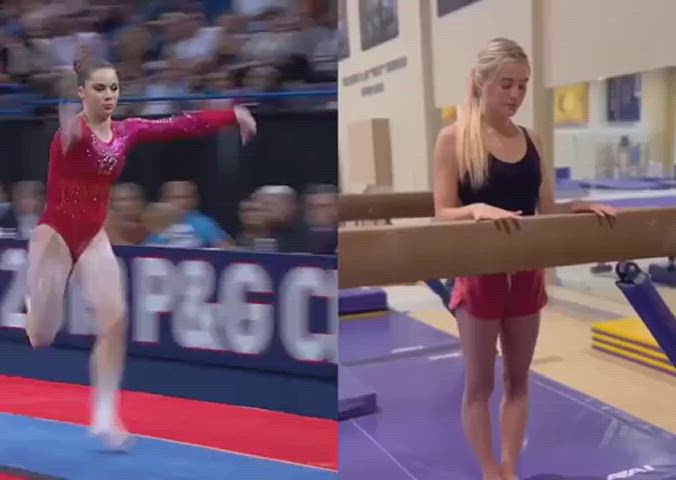 celebrity gymnast sexy gif