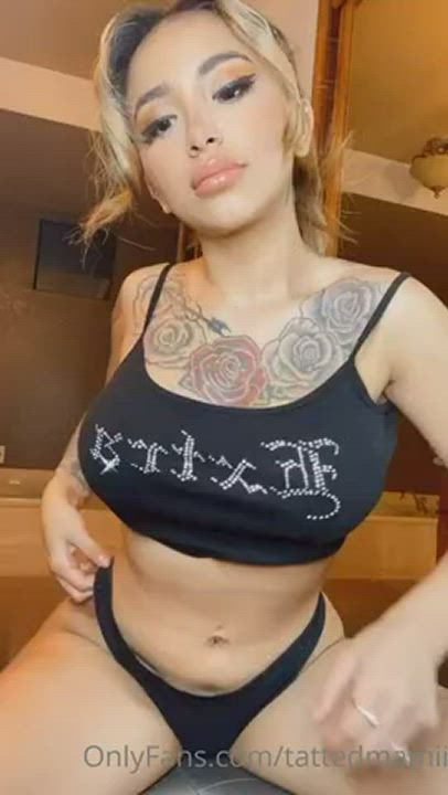Big Tits Strip Tattoo gif