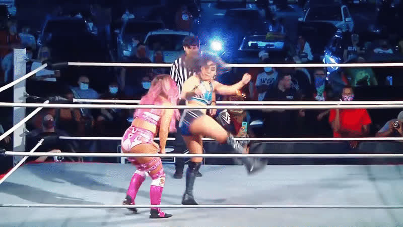 mexican pink wrestling gif