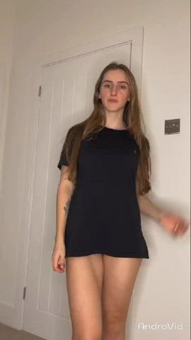 ass blonde see through clothing sheer clothes tight tiktok tits gif