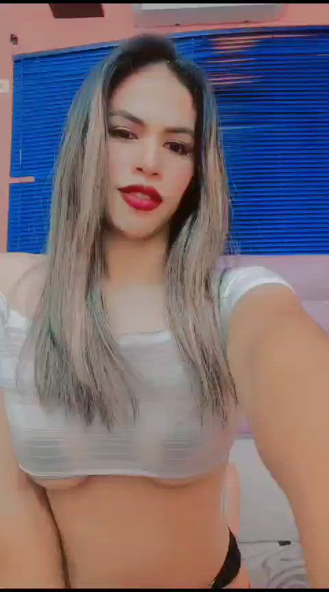 latina natural tits seduction sensual tits topless gif