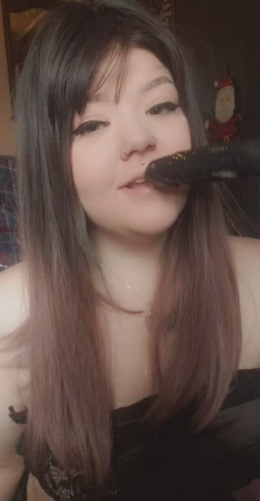 Ahegao Deepthroat Dildo gif