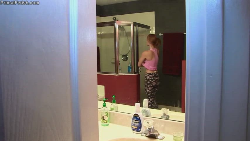 Redhead Shower Teen gif