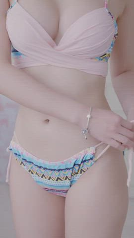 asian bikini cute japanese korean model gif