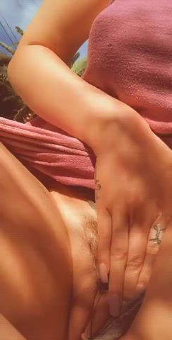 Flashing Outdoor Pussy gif