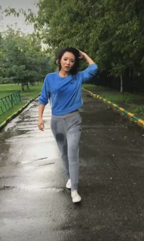 asian flashing nipples outdoor smile gif