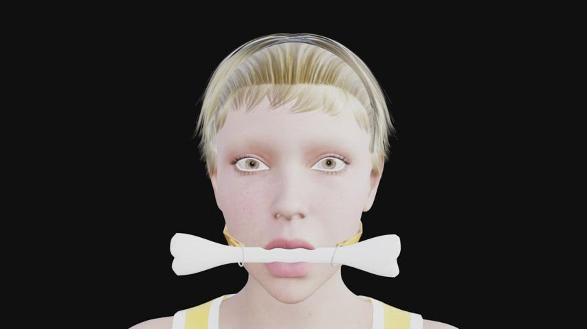 3d animation ball gagged gif