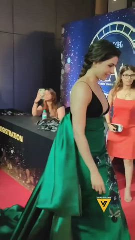 Celebrity Cleavage Indian gif