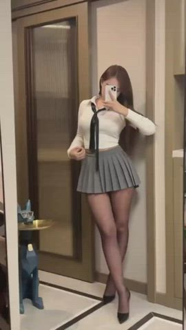 asian brunette tiktok gif