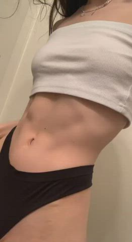 abs small tits underwear gif