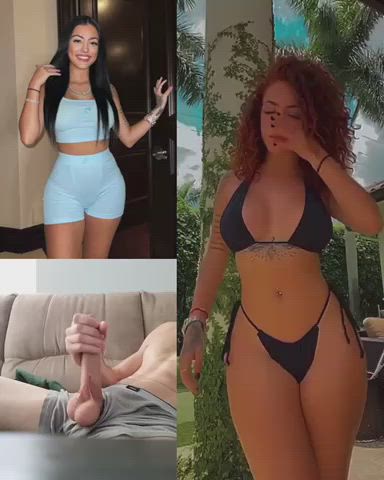 bwc babecock big tits celebrity cumshot dancing latina nsfw petite teen gif