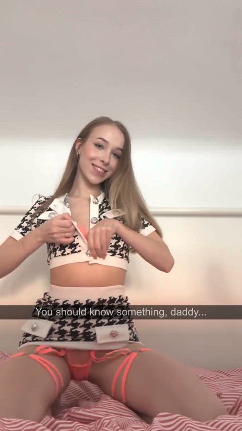 blonde lingerie step-daughter gif