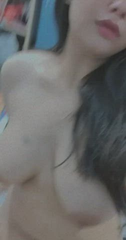 18 years old big tits boobs bouncing tits college desi indian solo gif