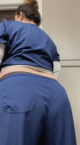 Cellulite under scrubs