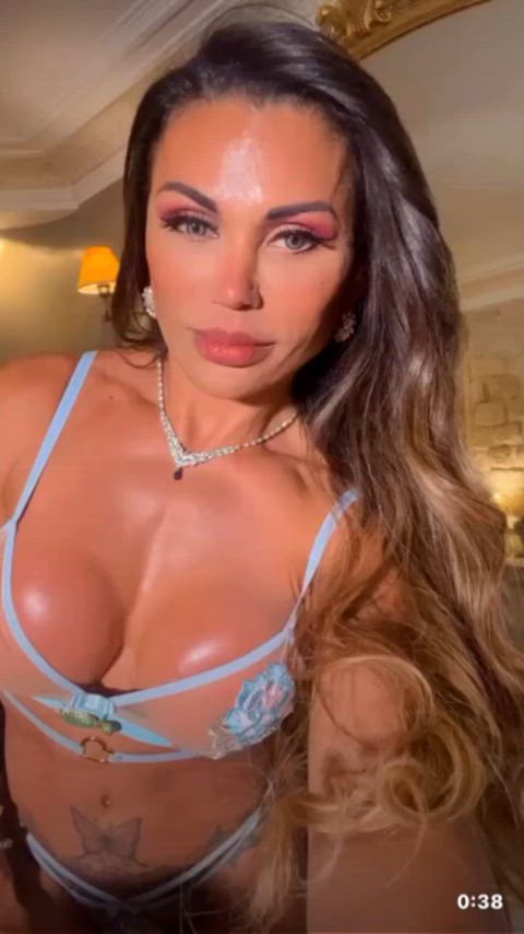 big tits brazilian fake boobs fake tits fitness huge tits lingerie model gif