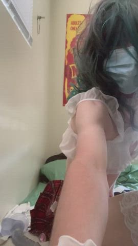 Butt Plug Sissy Skirt gif