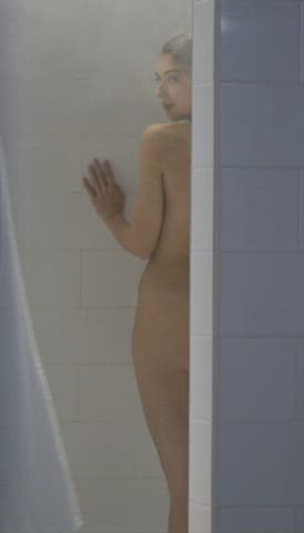 ass celebrity shower spanish gif