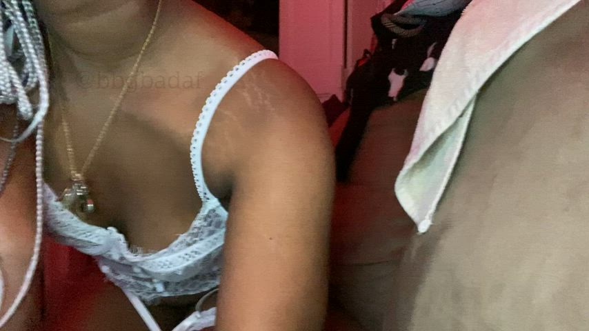 cute ebony tits gif