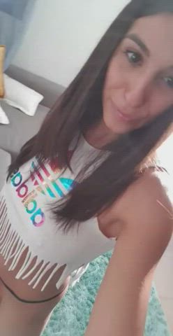 ass brunette italian smile danikamori gif