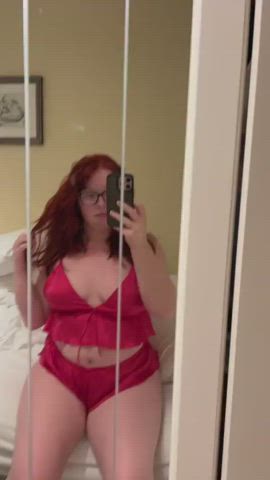 pink selfie tease teasing thick thighs uk underwear white girl gif