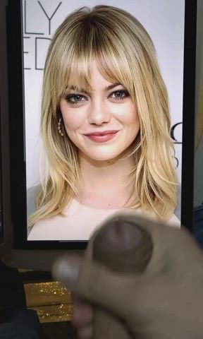 Cumtribute on Emma Stone, Enjoy with sound !
