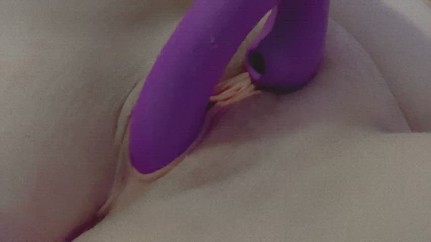 shaved pussy vibrator wet pussy gif