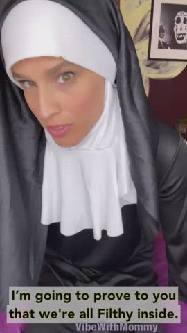 NUN SHOWS OFF HER ANAL SKILLS!
