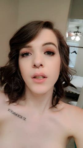 big tits amateur teen petite brunette trans autumn rain trans woman mtf gif