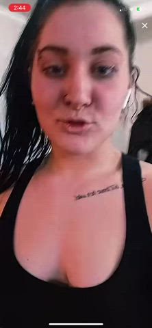 Boobs Nipslip TikTok gif