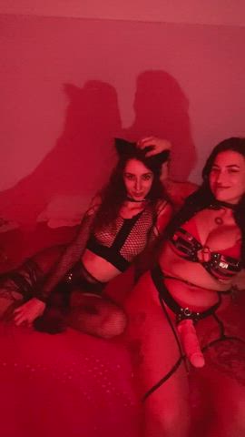 Brunette Domme Sex Toy gif
