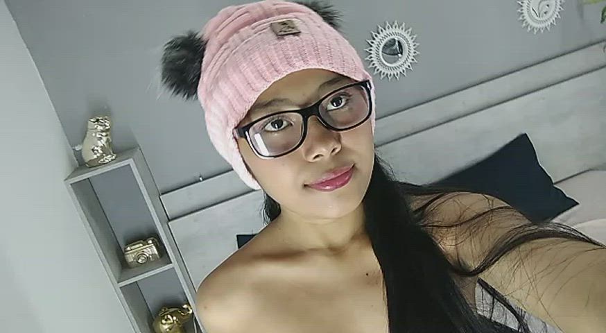 18 Years Old Glasses Latina Long Hair Teen gif