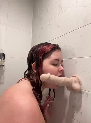 blowjob dildo goth sex toy shower toy gif